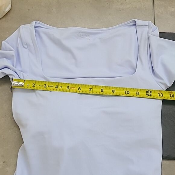 Aerie OFFLINE NWT Real Me XTRA Night Out Maxi Dress Light blue Small Square Neck - Picture 4 of 7